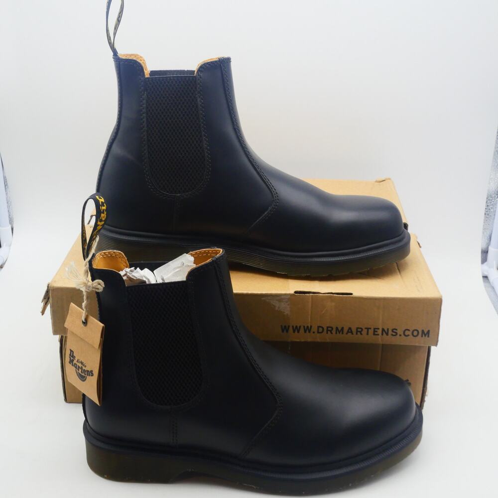 Dr. Martens Men's 4 2976 Chelsea Boots Black Leather Women's 5 Docs NEW - Picture 4 of 8
